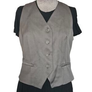Ipekyol Brown Slim Fit Vest Size 6
